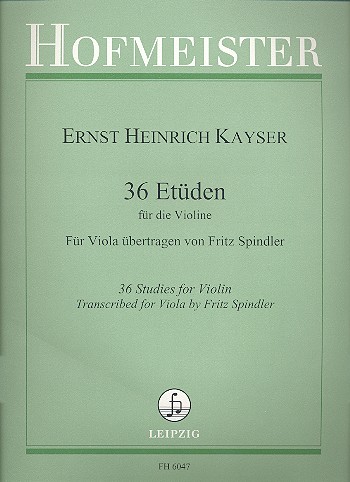 36 Etüden op.20 für Viola    