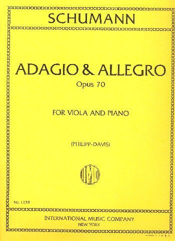 Adagio and Allegro op.70&nbsp;&nbsp;for viola and piano&nbsp;&nbsp;