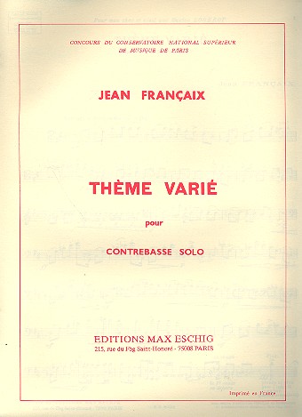 Theme varié pour contrebasse solo    
