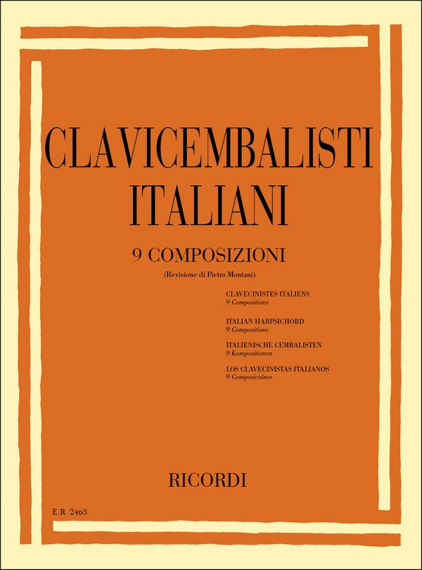 CLAVICEMBALISTI ITALIANI&nbsp;&nbsp;9 COMPOSIZIONI PER CLAVICEMBALO&nbsp;&nbsp;MONTANI, ED.