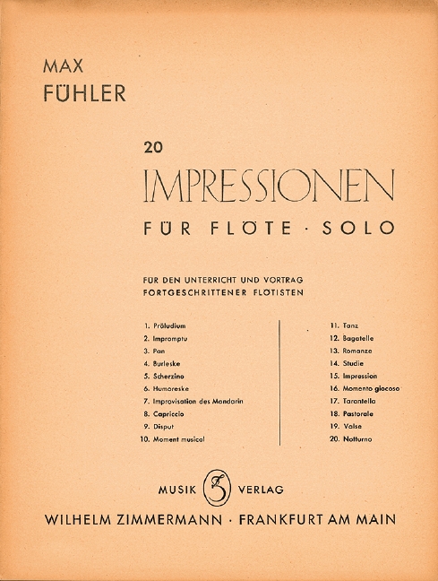 20 Impressionen für Flöte solo    