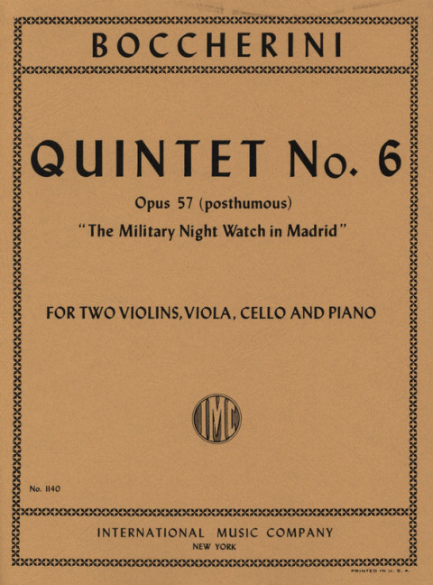 Quintet op.57b no.6&nbsp;&nbsp;for 2 violins viola, cello and piano&nbsp;&nbsp;