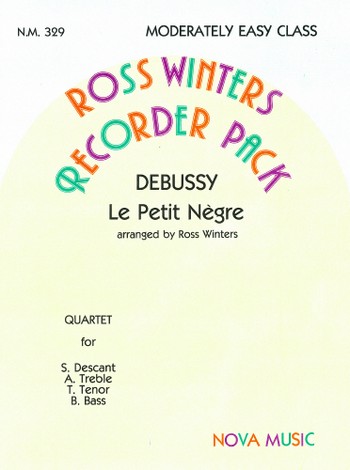 Le petit nègre for 4 recorders (SATB)  score and parts  