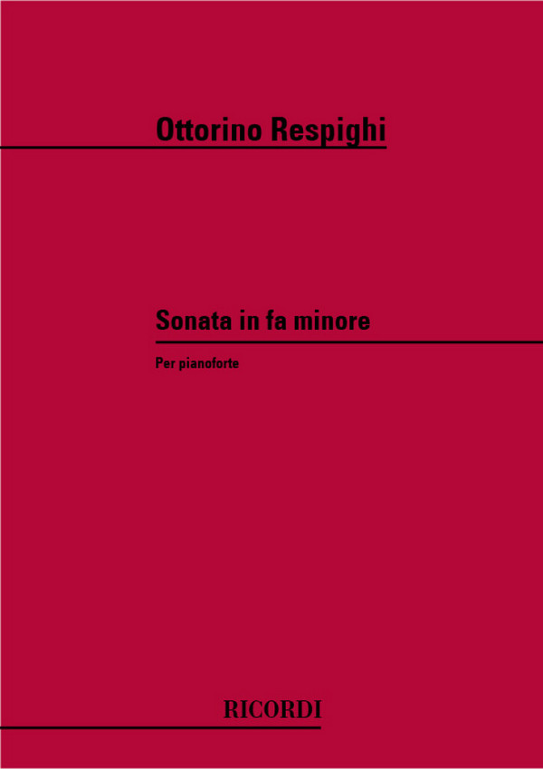 Sonata fa minore&nbsp;&nbsp;per pianoforte&nbsp;&nbsp;