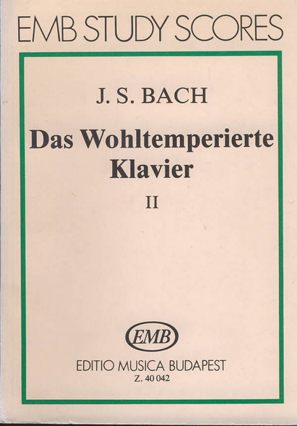DAS WOHLTEMPERIERTE KLAVIER BAND 2&nbsp;&nbsp;STUDIENPARTITUR&nbsp;&nbsp;LANTOIS, ISTVAN, ED