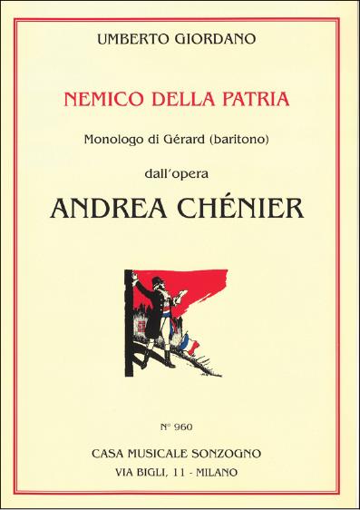 Nemico della Patria Monolog des  Gérard für Bariton und klavier  