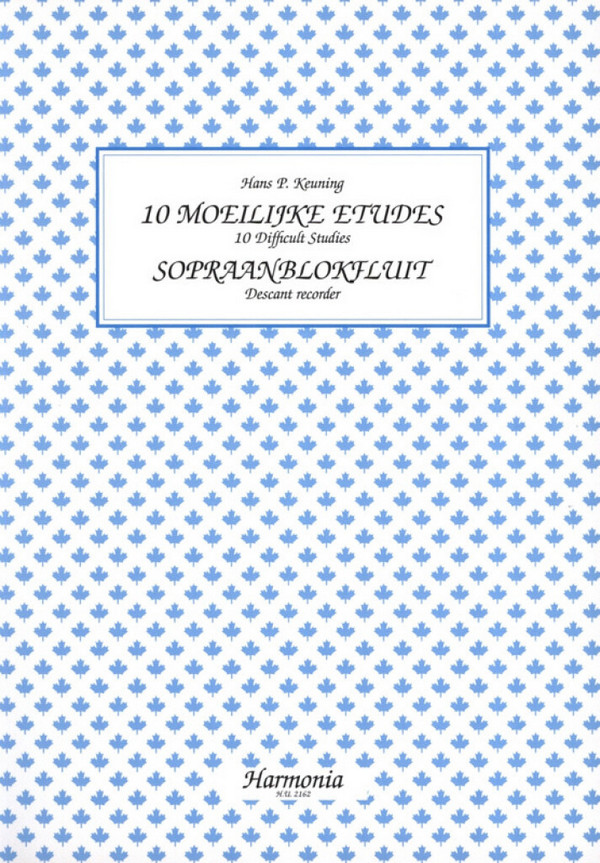 10 Difficult Studies&nbsp;&nbsp;for sopraanblokfluit&nbsp;&nbsp;