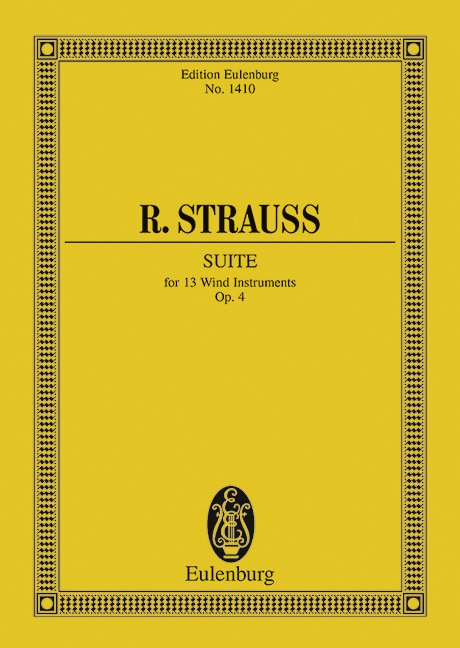 Suite B-Dur op.4&nbsp;&nbsp;für 13 Bläser&nbsp;&nbsp;Studienpartitur