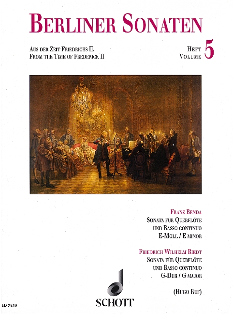 Berliner Sonaten Band 5&nbsp;&nbsp;für Flöte und Bc&nbsp;&nbsp;