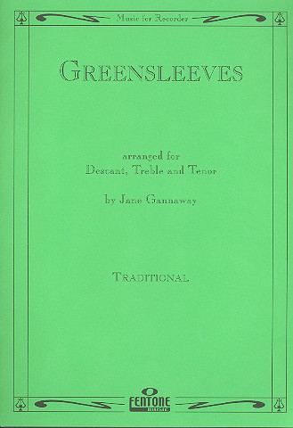 Greensleeves  for 3 recorders  Partitur und 3 Stimmen