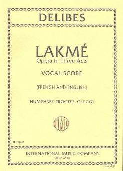 Lakmé  opera  vocal score (fr/en)
