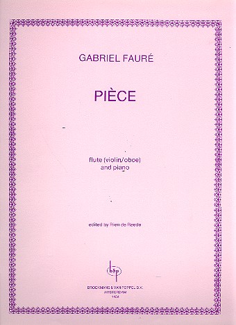 Pièce for flute (violin/oboe)&nbsp;&nbsp;and piano&nbsp;&nbsp;