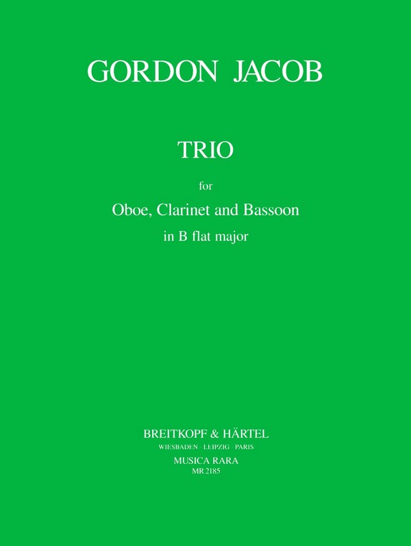 Trio&nbsp;&nbsp;für Oboe, Klarinette und Fagott&nbsp;&nbsp;Partitur und Stimmen