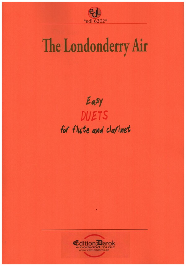 The Londonderry Air &nbsp;&nbsp;for flute and clarinet&nbsp;&nbsp;
