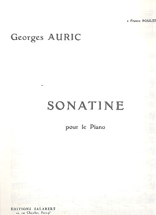 Sonatine &nbsp;&nbsp;pour piano&nbsp;&nbsp;