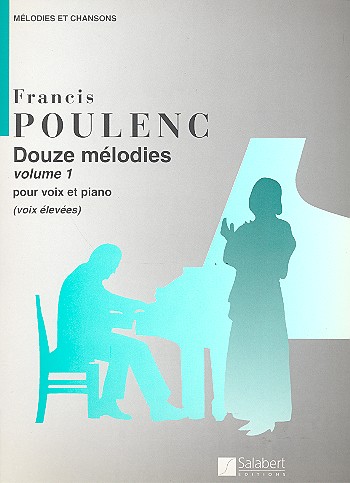 12 melodies vol.1 pour voix  elevees et piano  
