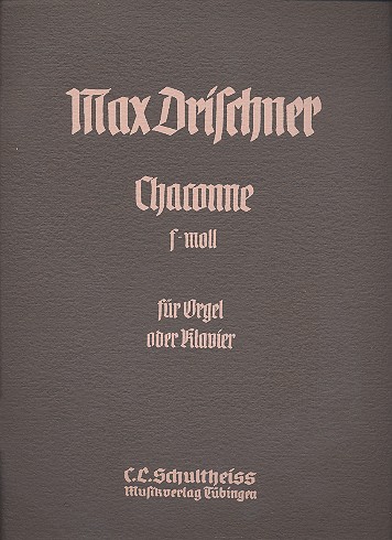 Chaconne f-Moll  für Orgel (Klavier)  