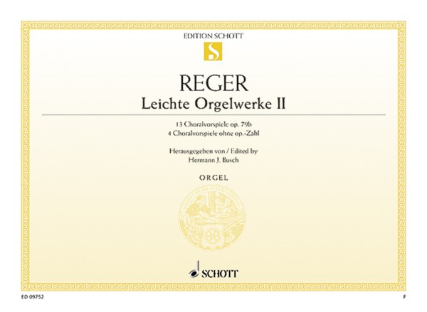 Leichte Orgelwerke op. 79b Band 2&nbsp;&nbsp;für Orgel&nbsp;&nbsp;