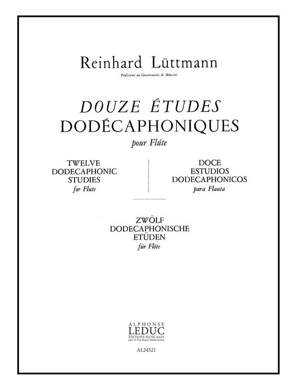 12 etudes dodecaphoniques&nbsp;&nbsp;pour flute&nbsp;&nbsp;