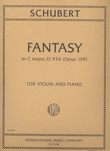 Fantasy C major op.159 D934&nbsp;&nbsp;for violin and piano&nbsp;&nbsp;