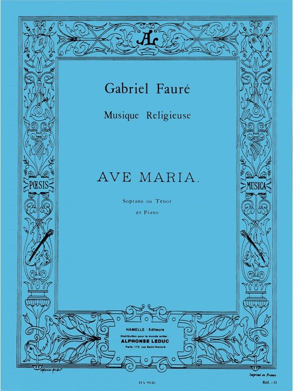 Ave Maria&nbsp;&nbsp;pour soprano ou tenor et piano&nbsp;&nbsp;