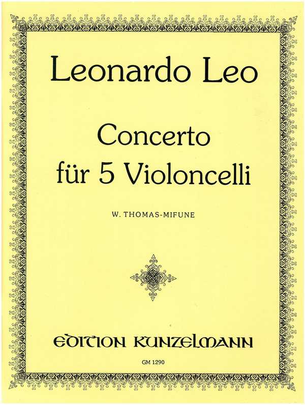 Konzert  für 5 Violoncelli  Stimmen