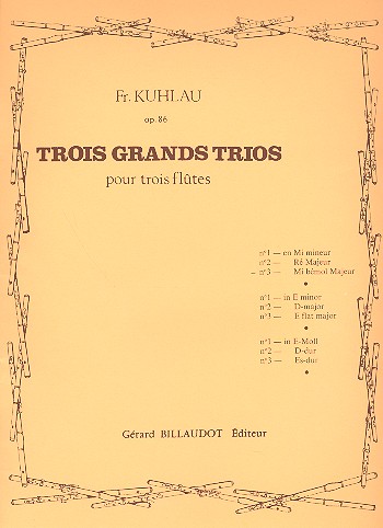 Grand trio mi bemol majeur op.86,3&nbsp;&nbsp;pour 3 flûtes&nbsp;&nbsp;parties