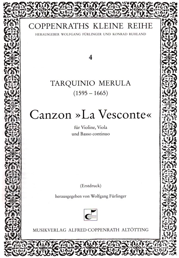 Canzon la vesconte  für Violine, Viola und Bc  