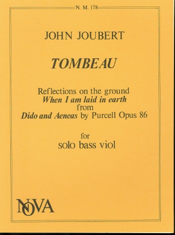 TOMBEAU FOR CELLO, REFELCTIONS ON&nbsp;&nbsp;THE GROUND WHEN I AM LAID IN EARTH&nbsp;&nbsp;FROM DIDO AND AENEAS, OP. 86