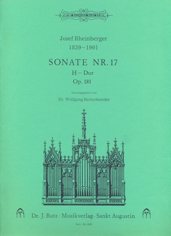 Sonate H-Dur op.181&nbsp;&nbsp;für Orgel&nbsp;&nbsp;