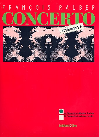 Concerto humeurs en 4 mouvements&nbsp;&nbsp;pour trompette et orchestre a cordes&nbsp;&nbsp;pour trompette et piano