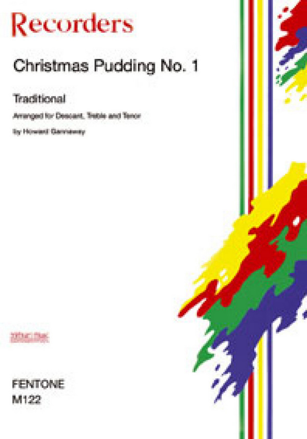 Christmas Pudding no.1  for 9 recorders (SSSAAATTT)  score and parts