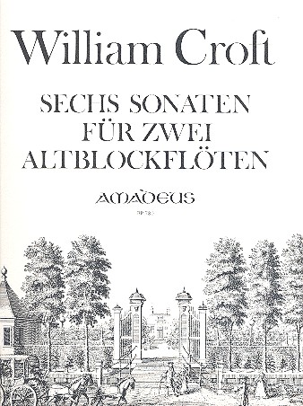 6 Sonaten  für 2 Altblockflöten (Flöten, Oboen, Violinen)  Spielpartitur