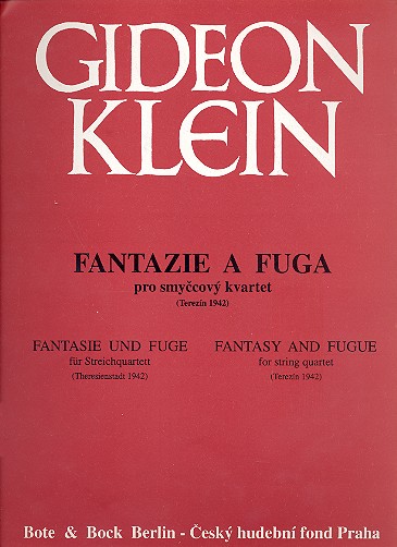 Fantasie und Fuge  für Streichquartett  Partitur und Stimmen