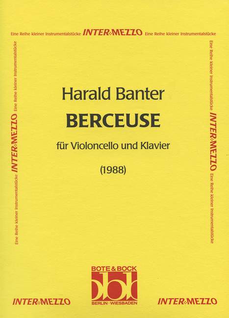Berceuse  für Violoncello und Klavier  