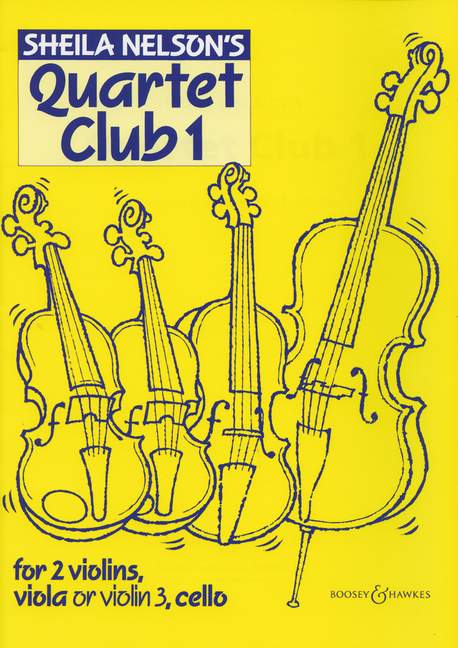 Quartet Club 1&nbsp;&nbsp;for 2 violins, viola (vl3) and cello&nbsp;&nbsp;score and parts