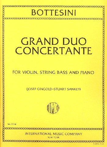 Grand Duo concertant  for violin, string bass and piano  