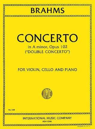 Concerto in a minor op.102&nbsp;&nbsp;for violin, violoncello and piano&nbsp;&nbsp;parts