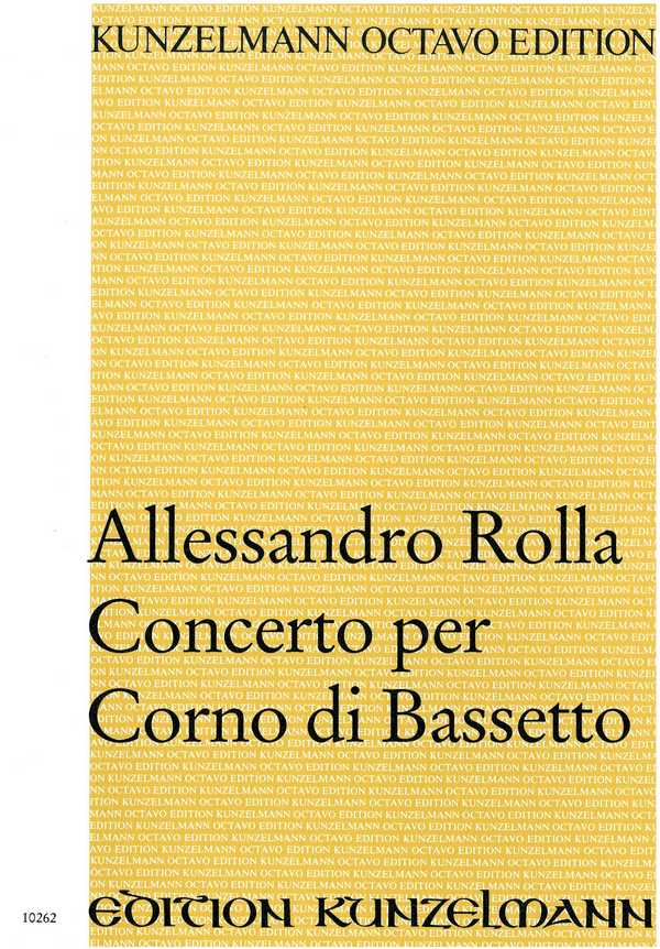 Concerto   per corno di bassetto  Partitur