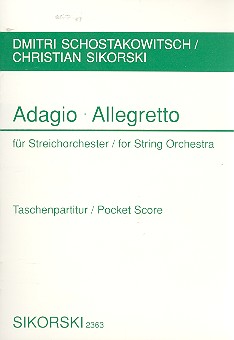 Adagio und Allegretto  für Streichorchester  Studienpartitur