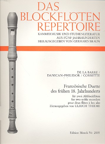 Französische Duette des frühen  18. Jahrhunderts: für 2 Altblf.  