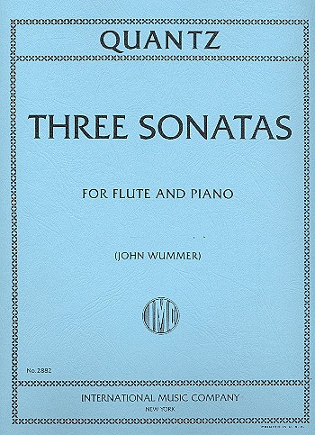 3 Sonatas  for flute and piano  