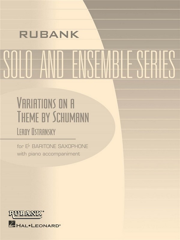 Variations on a Theme by Schumann  for baritone saxophone  