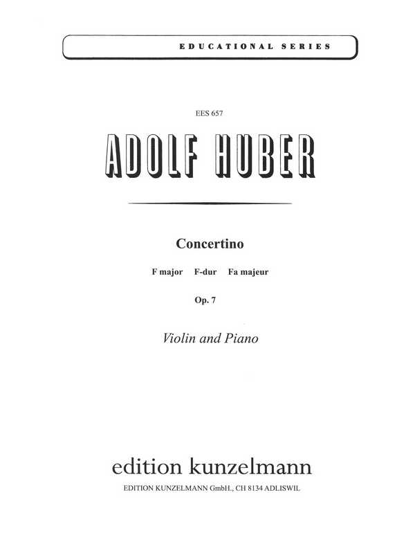 Concertino F-Dur op.7  für Violine und Klavier  