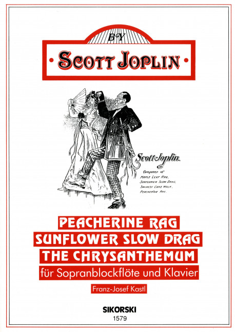 Peacherine Rag, Sunflower Slow Drag, The Chrysanthenum  für Sopranblockflöte und Klavier  