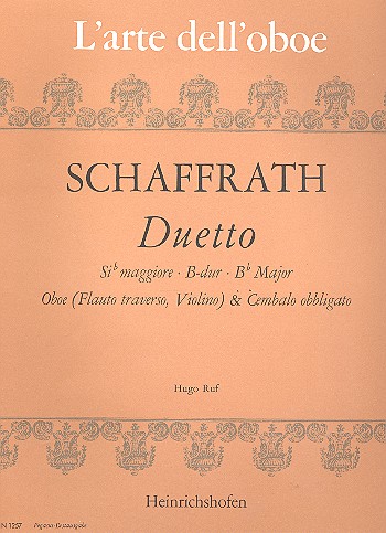 Duett B-Dur für Oboe (Flöte, Violine)  und Cembalo (Klavier)  