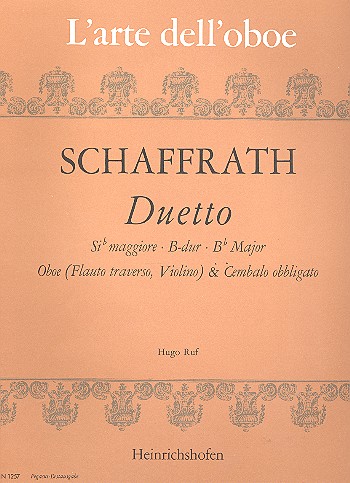 Duett B-Dur   für Oboe (Flöte, Violine) und Cembalo (Klavier)  
