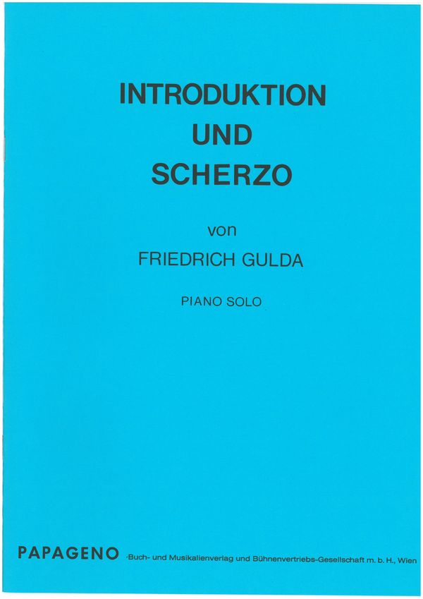 Introduktion und Scherzo  für Klavier solo  