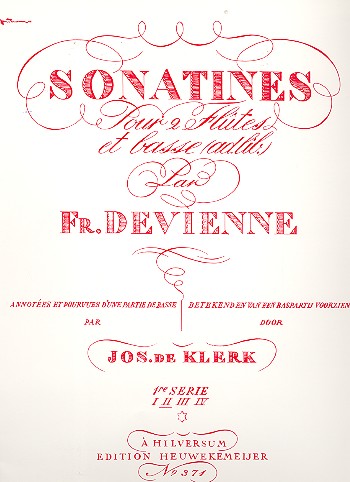 Sonatines vol.2 pour 2 flutes    