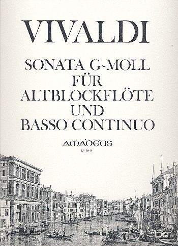 Sonate g-Moll RV50&nbsp;&nbsp;für Altblockflöte und Bc&nbsp;&nbsp;